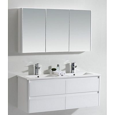 White Wall Hung Vanity Cabinet Set BGSS079A-1200