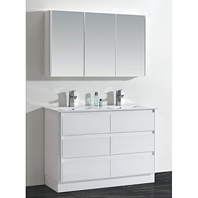 Wall Vanity Unit Cabinet Set BGSS079B-1200