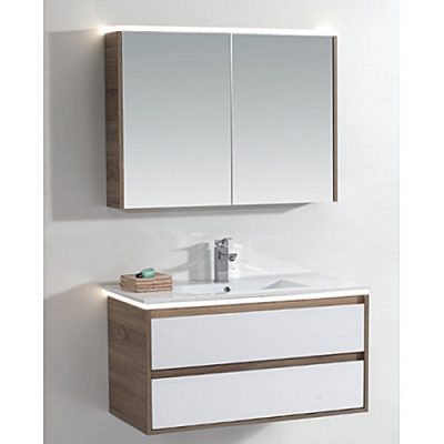 Wall Hung Sink Vanity Unit Cabinet Set BGSS080-1000