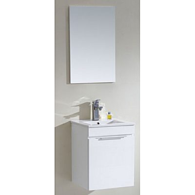 White Wall Hung Vanity Unit With Basin Cabinet Set BGSS085-450D